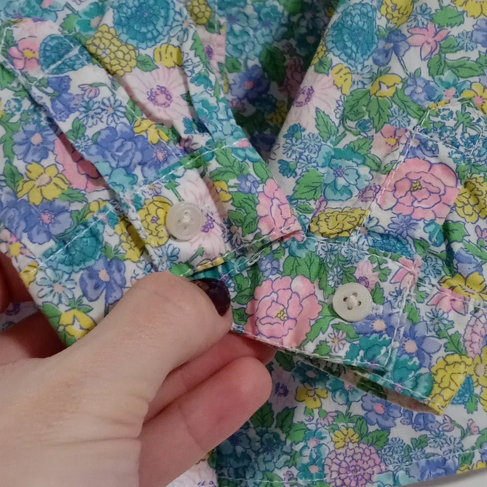 💐Carter's💐 - Multicolor Floral Poplin Button Down Top